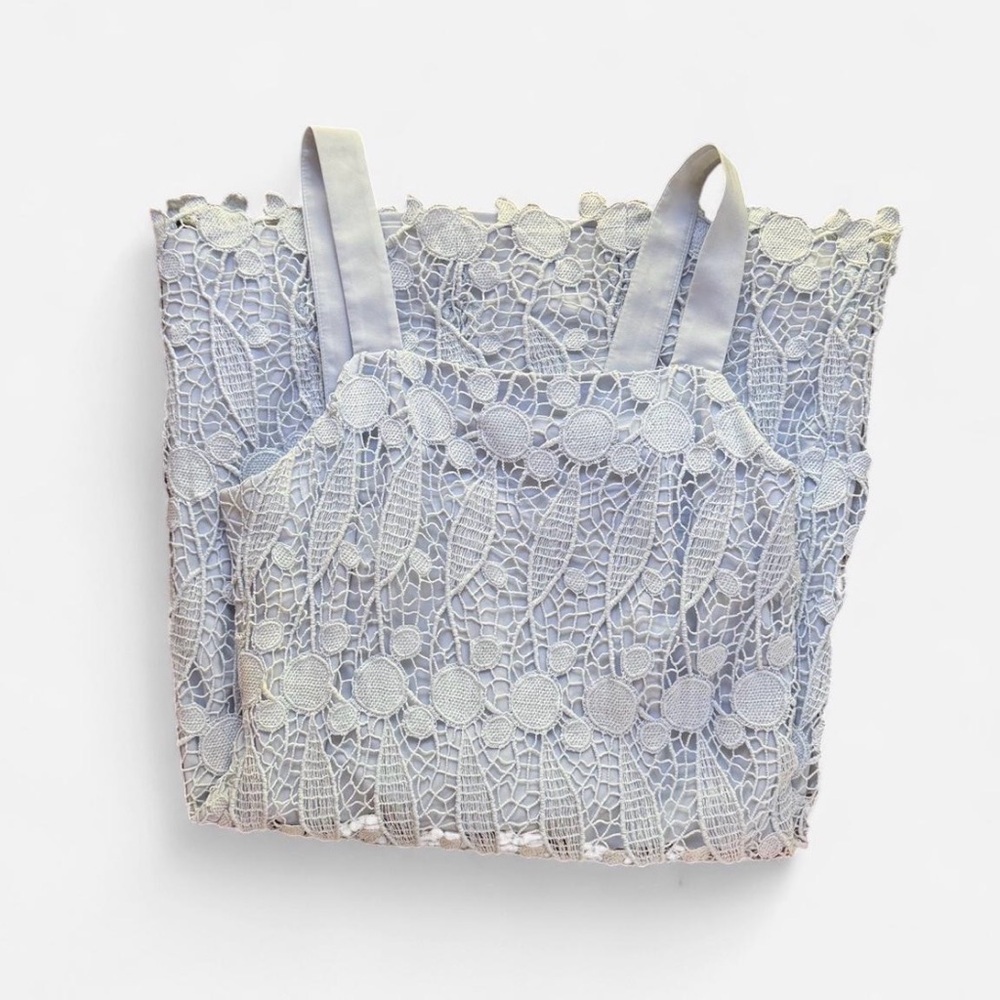 Club Monaco Blue Lace Shift Dress